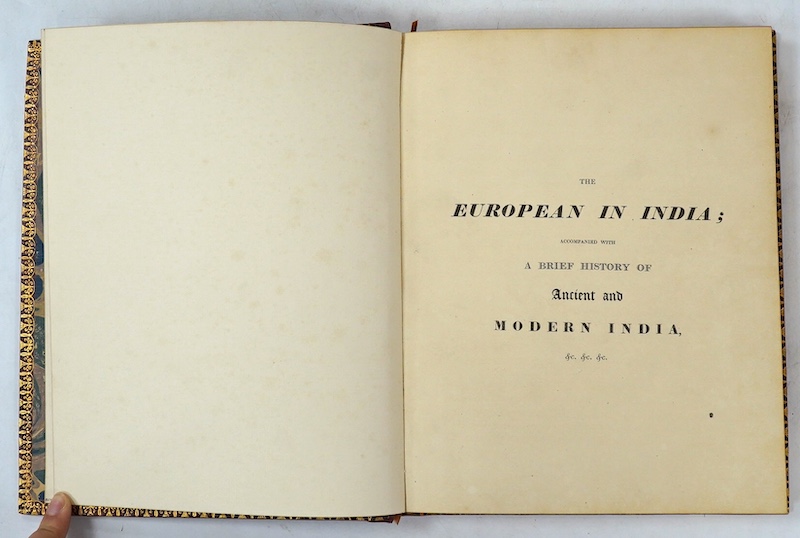 Williamson, Thomas & Blagdon, Francis William - The European in India; From a Collection of Drawings by Charles Doyley; With a Preface and Copious Descriptions... Accompanied With a Brief History of Ancient and Modern In
